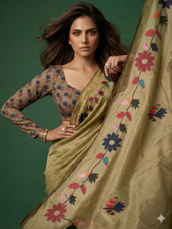 Green_Cotton_Saree_For_Women