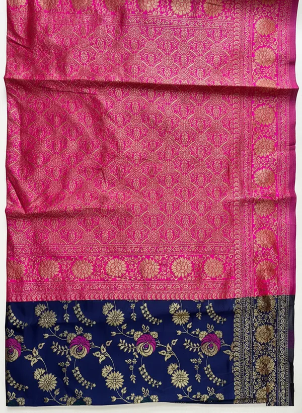 Pink_Brocade_Silk_Saree_For_Women