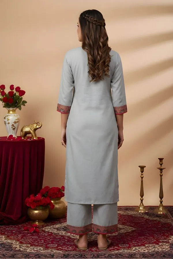 Grey_Cotton_Kurta_Pant_Set_For_Women