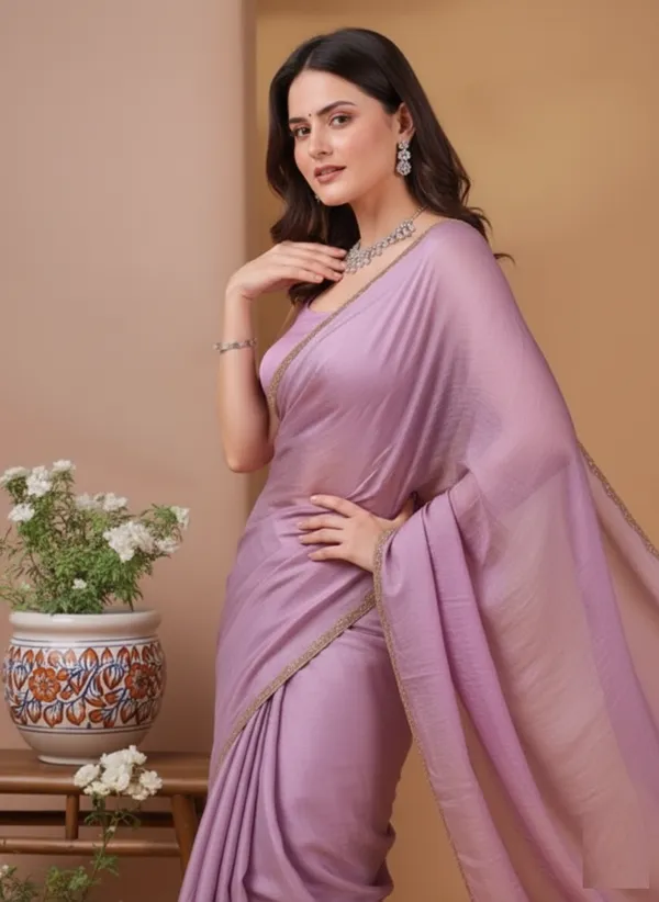 Pink_Satin_Silk_Saree_For_Women