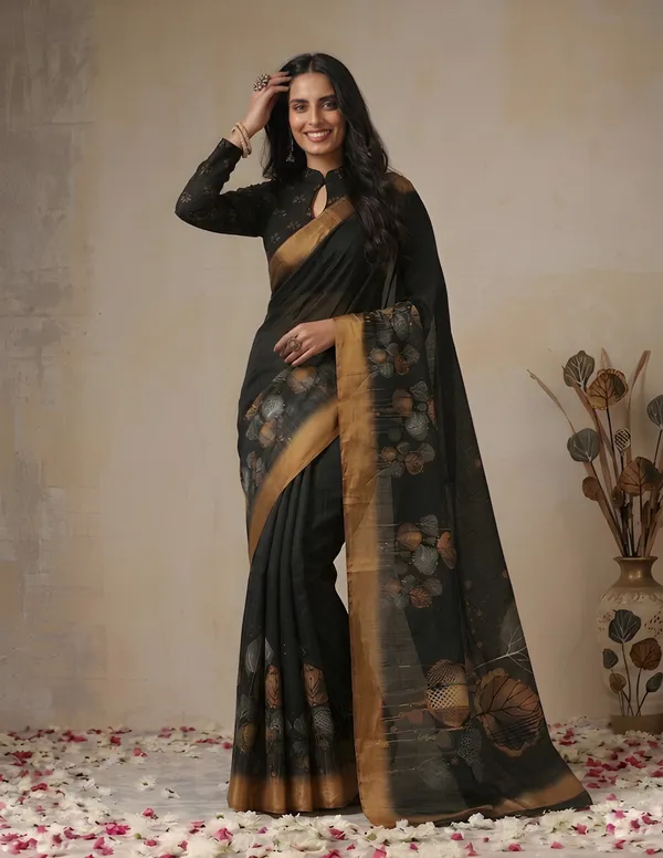 Black_Cotton_Saree_For_Women