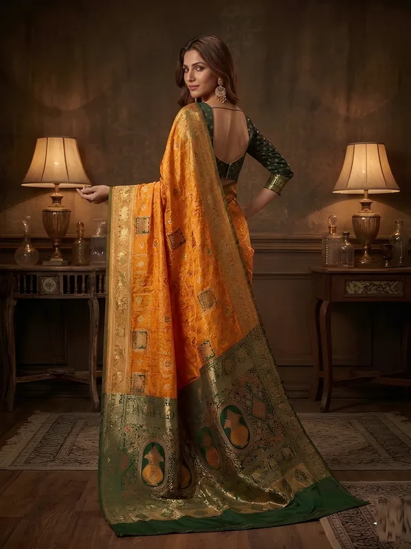 Yellow_Cotton_Saree_For_Women