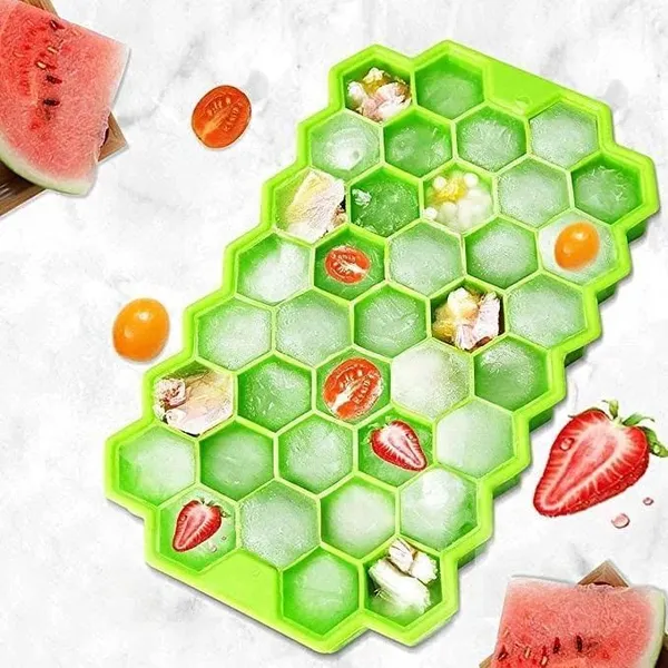 Blue_And_Green_Silicone_Silicone_Ice_Cube_Tray_For_Making_Ice_Cubes_(Pack_Of_4_)