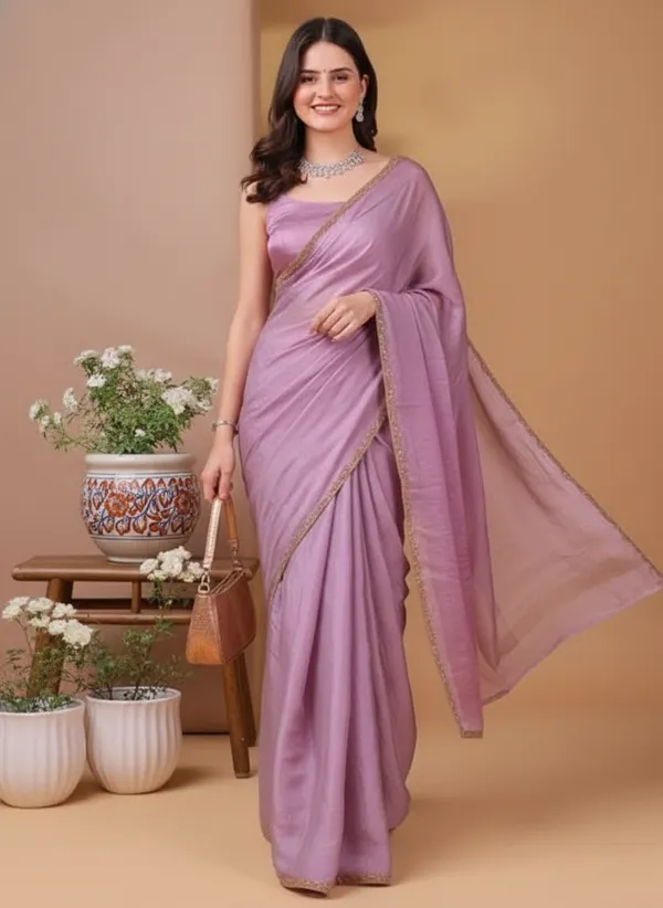 Pink_Satin_Silk_Saree_For_Women
