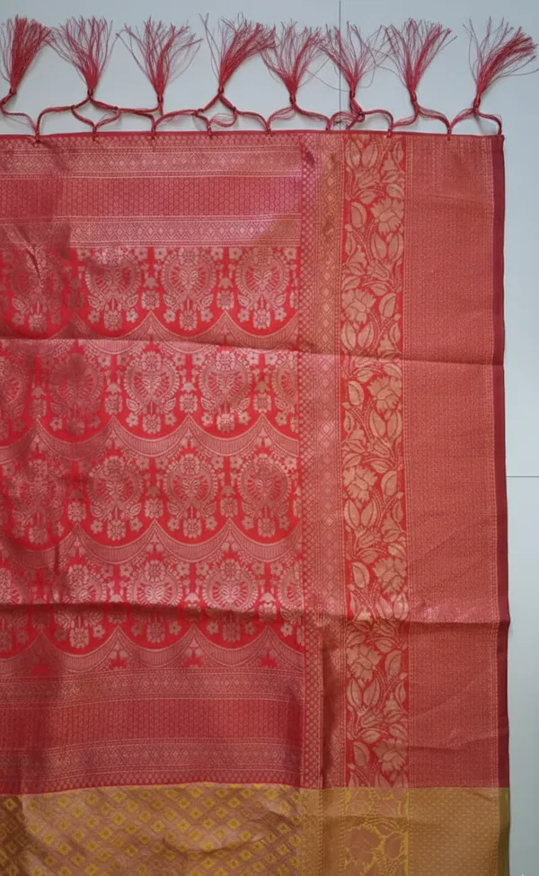 Pink_Silk_Blend_Saree_For_Women