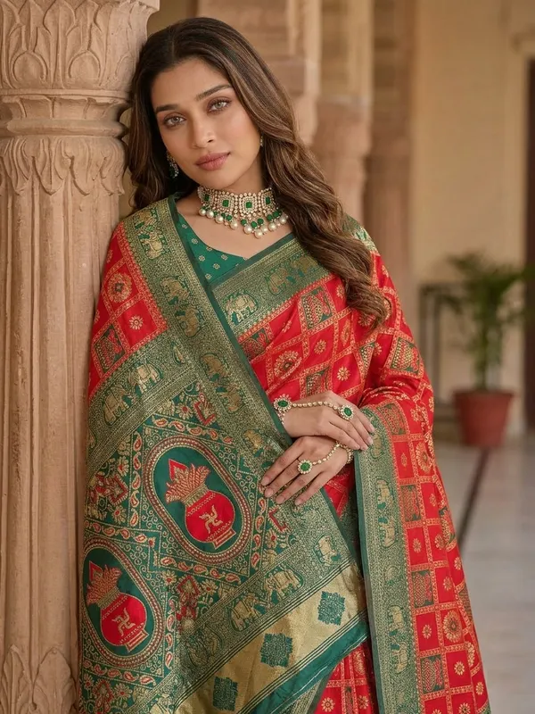 Red_Cotton_Saree_For_Women
