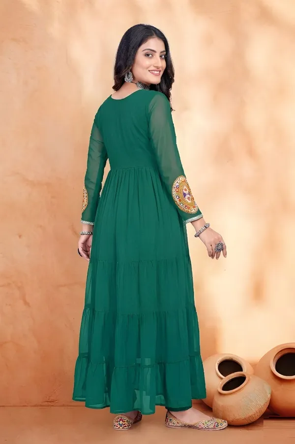 Green_Cotton_Anarkali_Kurta_For_Women