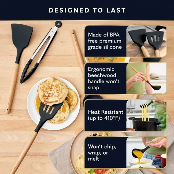 Black_Silicone_&_Wood_Kitchen_Tool_Set_For_Cooking_&_Baking