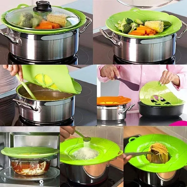 Green_Silicone_Silicone_Spill_Stopper_Lid_For_Preventing_Pot_Overflow_(Pack_Of_2_)