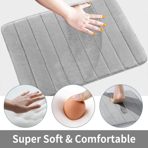 Grey_Polyester_&_Memory_Foam_Door_&_Floor_Mat_For_Home_&_Office_Floor_Use