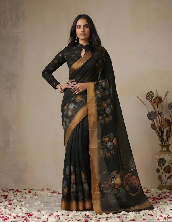 Black_Cotton_Saree_For_Women