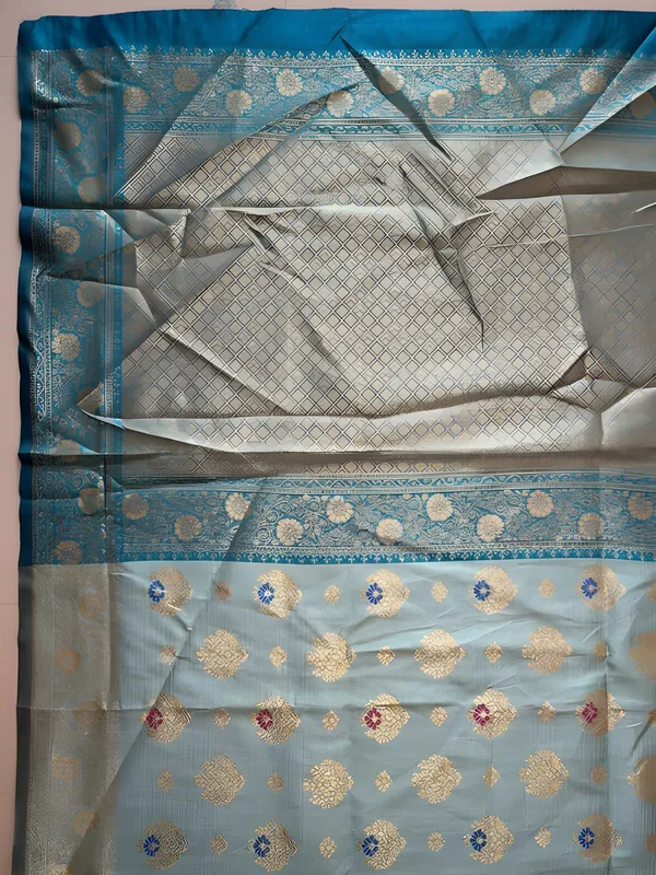 Sky_Blue_Cotton_Saree_For_Women