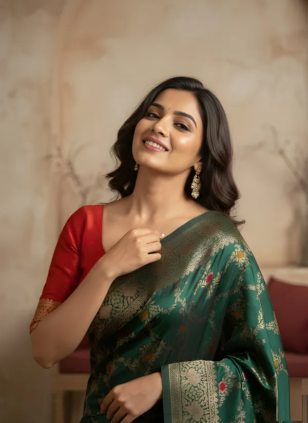 Red_Cotton_Saree_For_Women