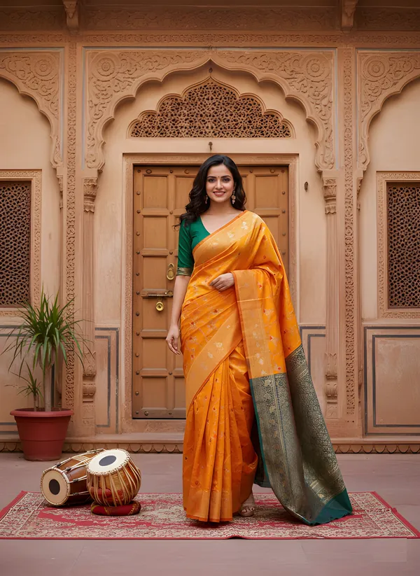 Green_Cotton_Saree_For_Women