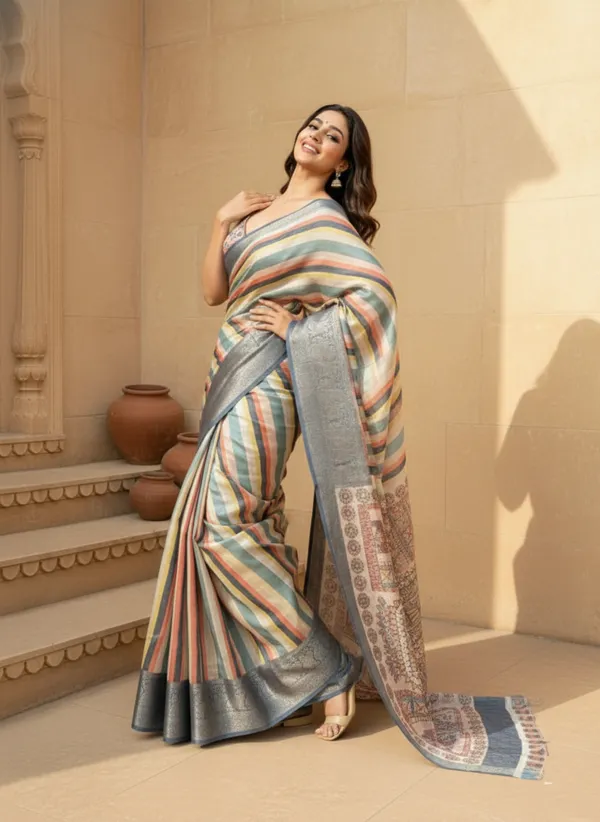 Sky_Blue_Cotton_Saree_For_Women