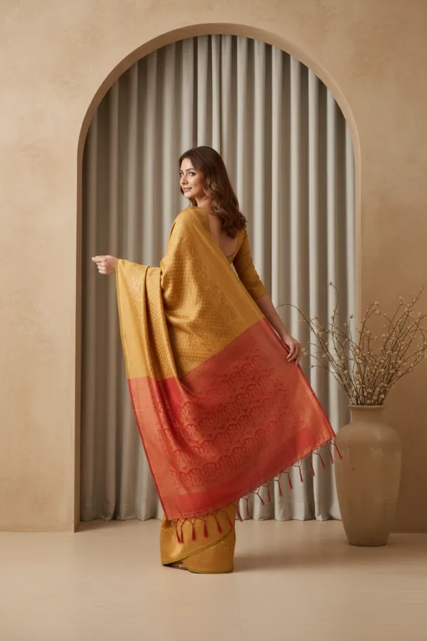 Pink_Silk_Blend_Saree_For_Women