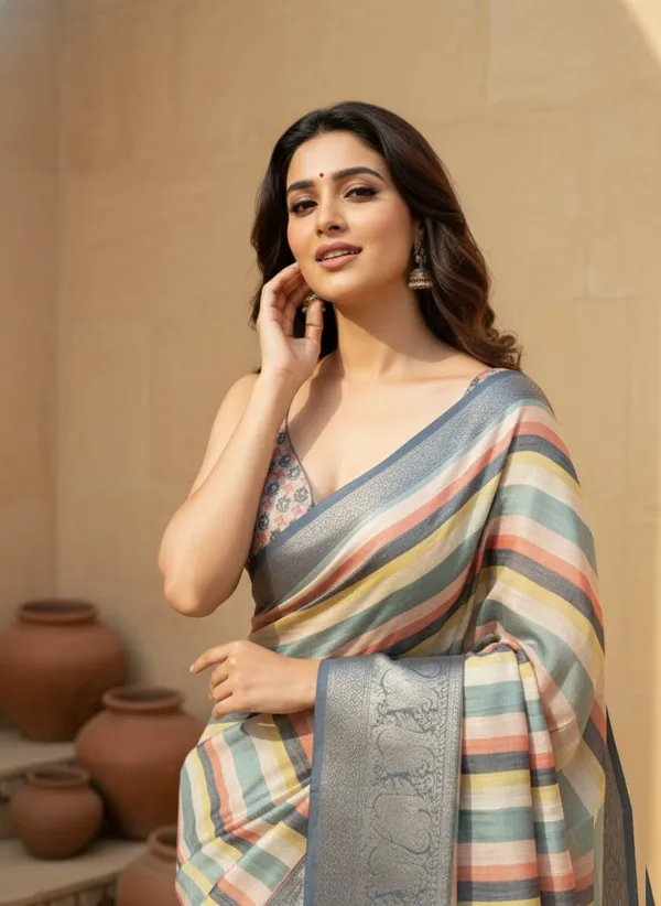 Sky_Blue_Cotton_Saree_For_Women