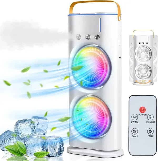 White_Abs_Plastic_Rechargeable_Fan_For_Personal_Cooling