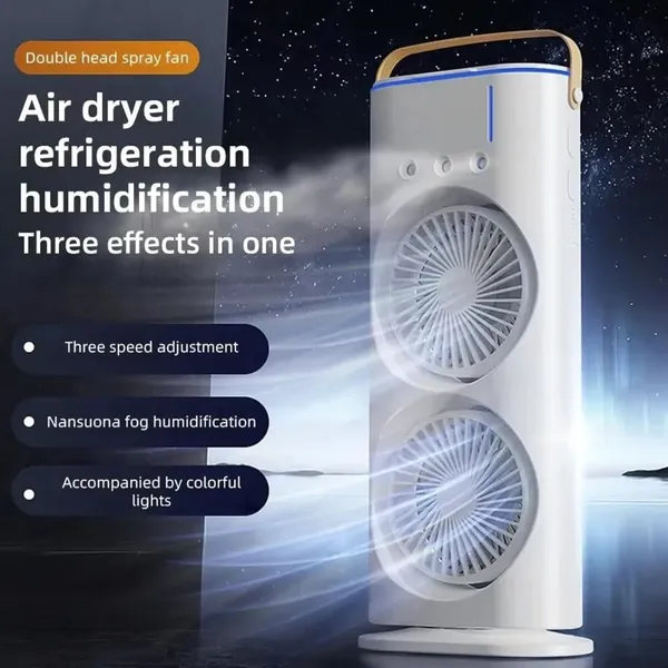 White_Abs_Plastic_Rechargeable_Fan_For_Personal_Cooling