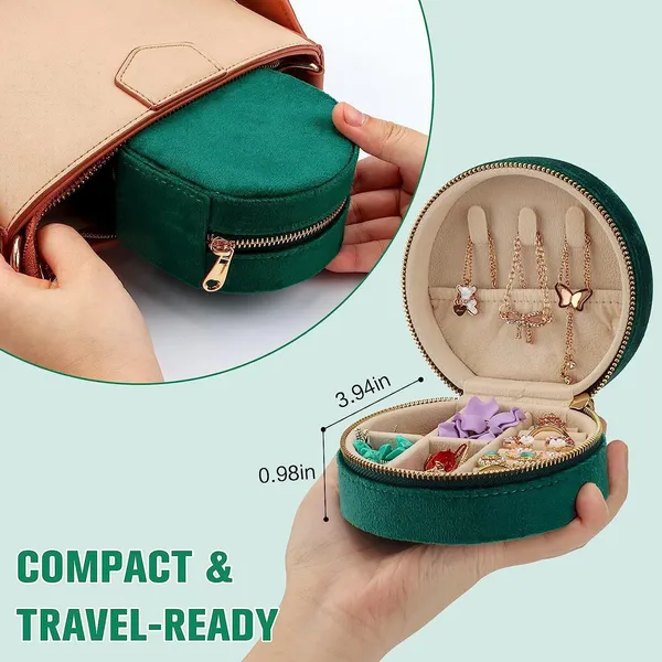 Green_Velvet_+_Pu_Leather_Jewelry_Case_For_Jewelry_Storage_&_Travel