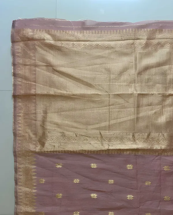 Pink_Silk_Blend_Saree_For_Women