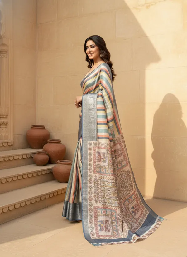 Sky_Blue_Cotton_Saree_For_Women