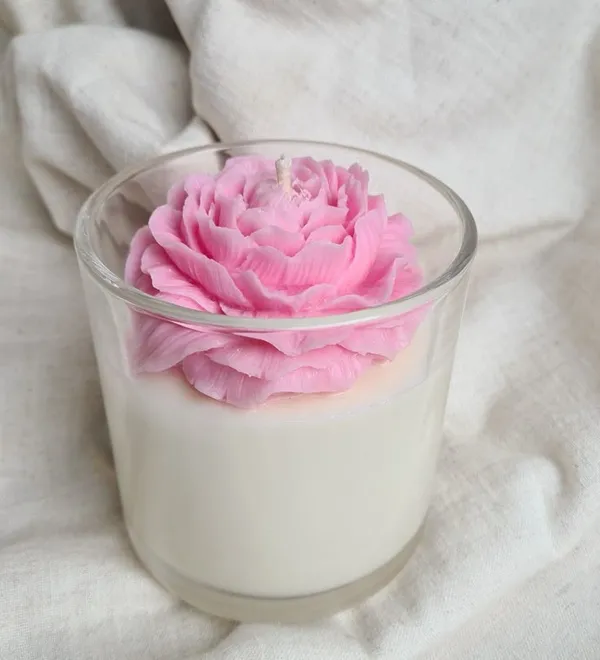 Peony_Glass_Candle