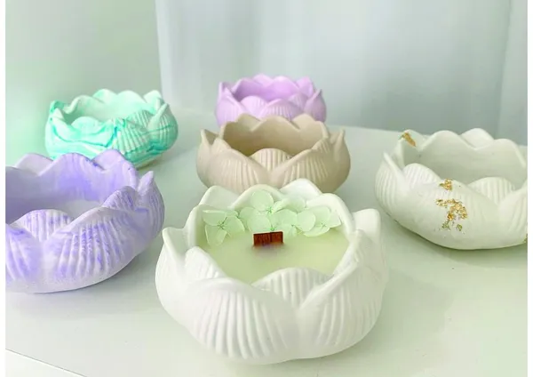 Concrete_Lotus_Candle