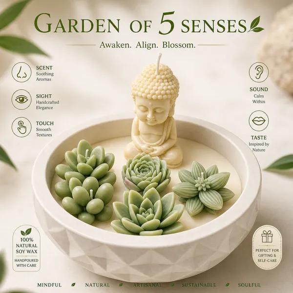 Budha_Ji_Candle_In_A_Concrete_Bowl