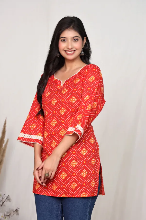 Red_Cotton_Straight_Kurta_For_Women
