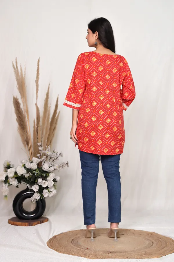 Red_Cotton_Straight_Kurta_For_Women