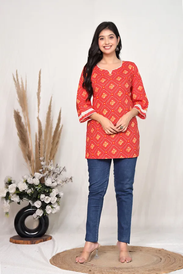 Red_Cotton_Straight_Kurta_For_Women