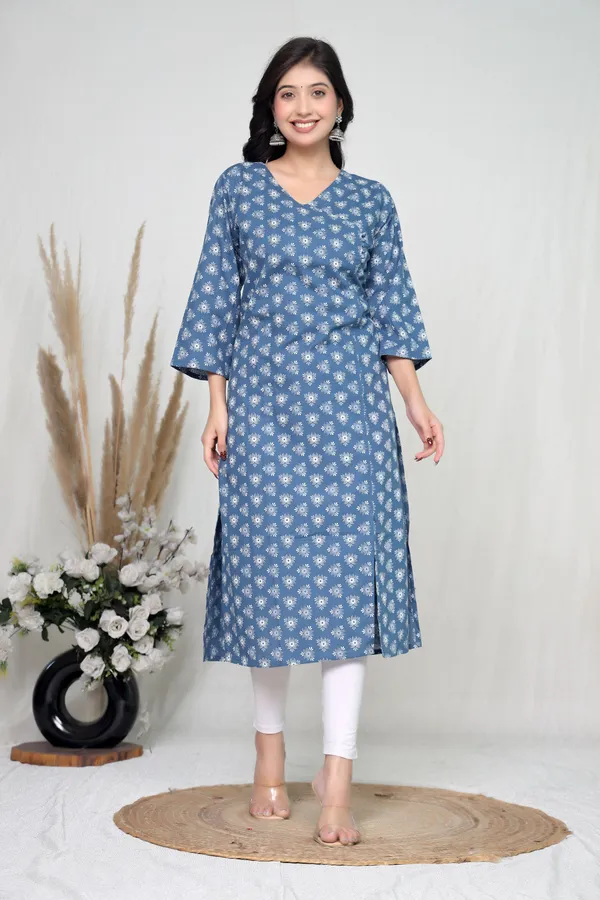 Blue_Cotton_Relaxed_Floral_Print_Nightdress_For_Women