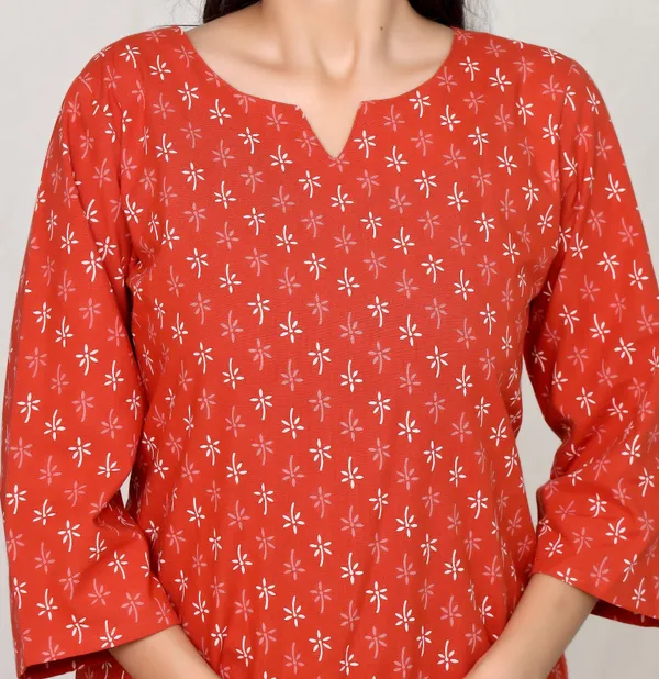 Rust_Orange_Cotton_Straight_Kurta_For_Women