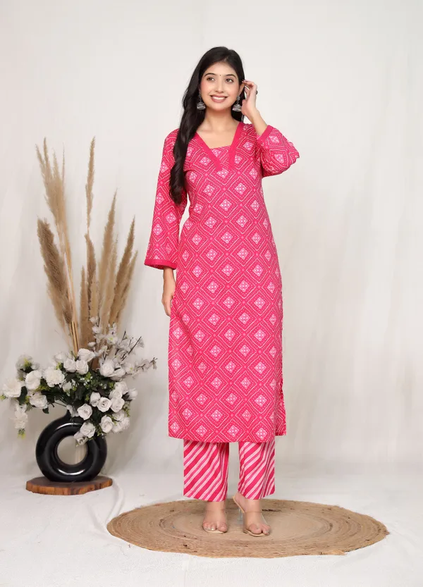 Pink_Cotton_Straight_Printed_Kurta_Set_For_Women