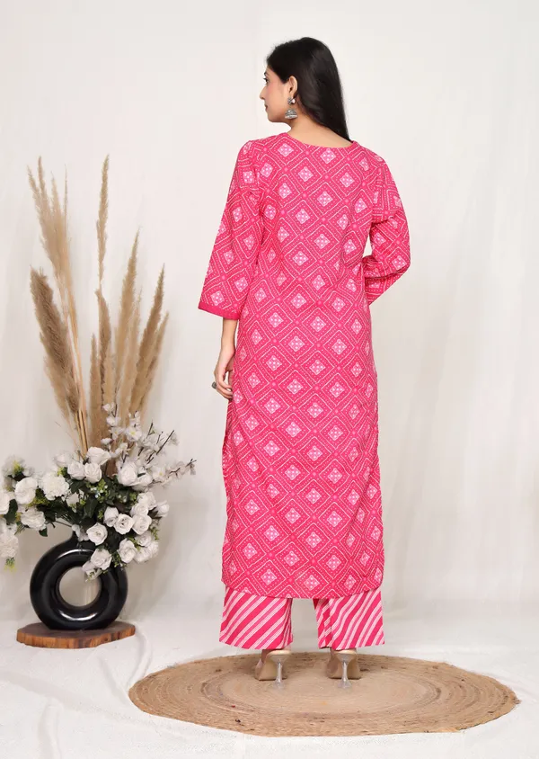 Pink_Cotton_Straight_Printed_Kurta_Set_For_Women