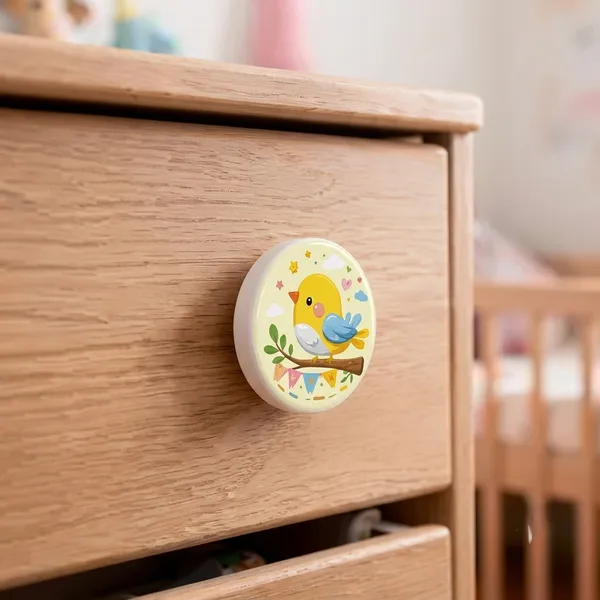 Multicolor__Wood_Knob_For_Children'S_Room,_Nursery,_Bedroom_Wardrobes,_Cabinets