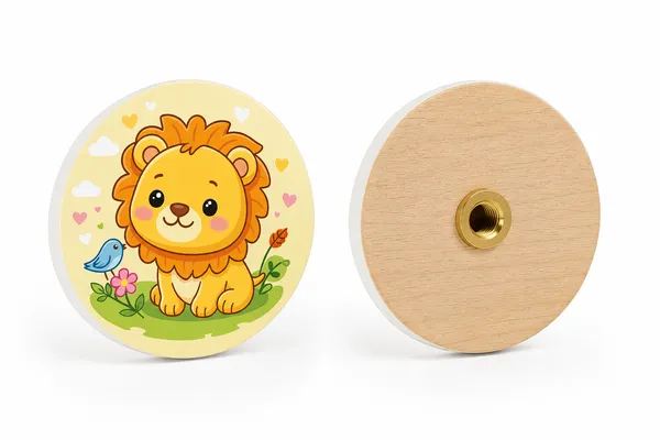 Multicolor__Wood_Furniture_Knob_For_Children'S_Room,_Wardrobe