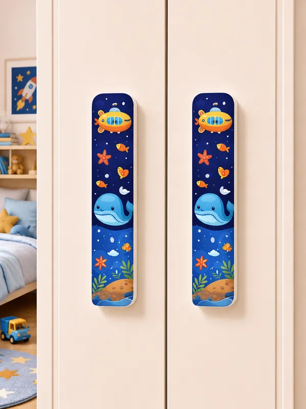 Blue__Wood_Wardrobe_Handles_For_Children'S_Bedroom