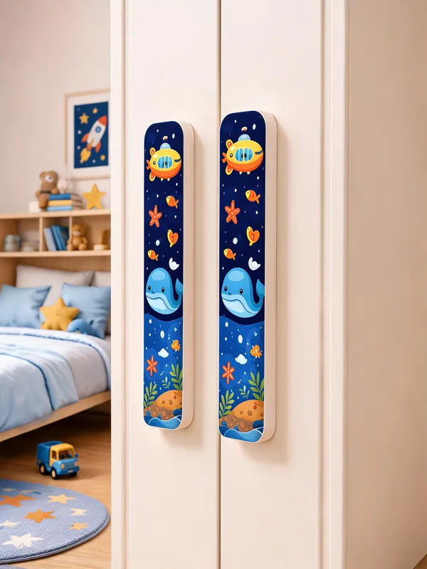 Blue__Wood_Wardrobe_Handles_For_Children'S_Bedroom