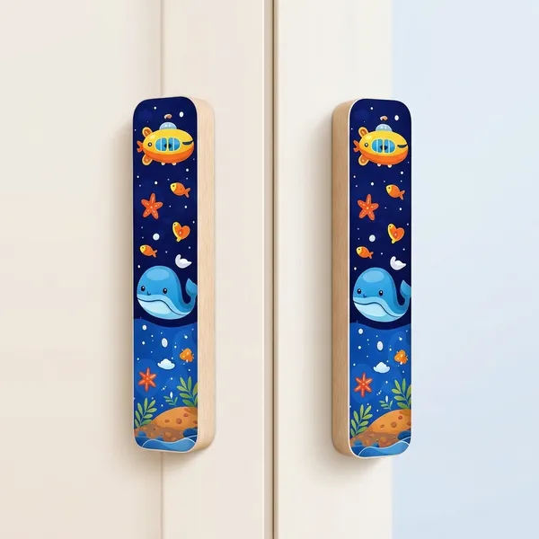 Blue__Wood_Wardrobe_Handles_For_Children'S_Bedroom