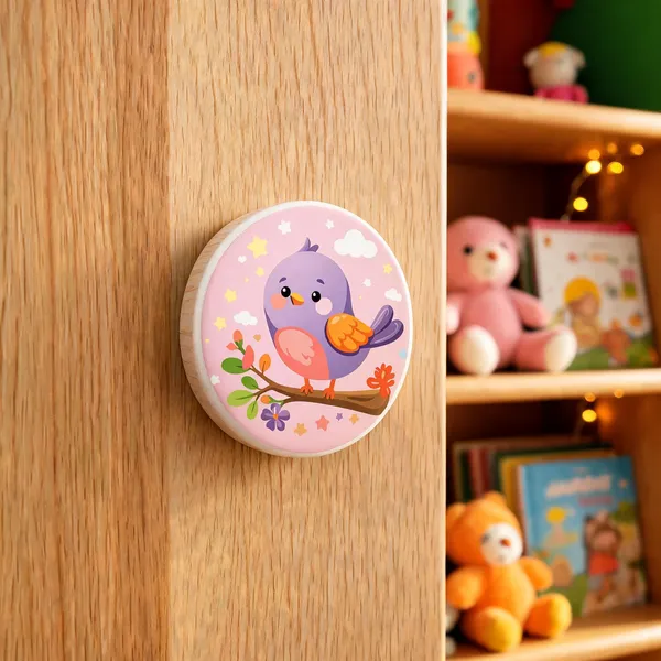 Multicolor__Wood_Cabinet_Knob_For_Children'S_Room
