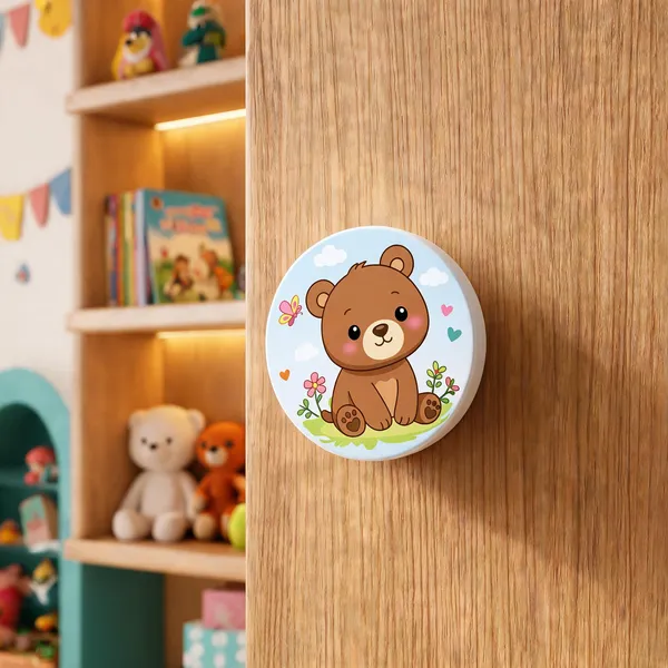 Brown__Wood_Cabinet_Knob_For_Children'S_Room,_Wardrobe