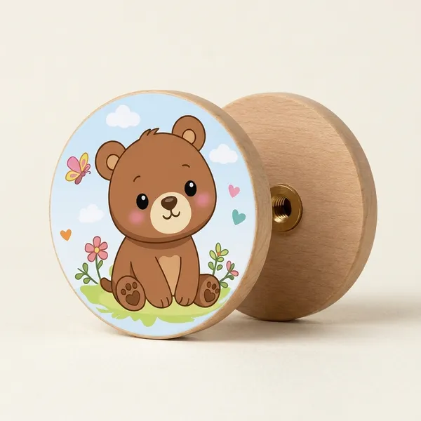 Brown__Wood_Cabinet_Knob_For_Children'S_Room,_Wardrobe