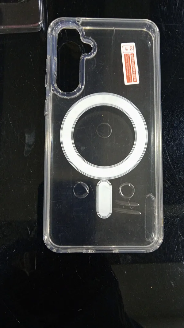 Clear_Magnetic_Ring_Acrylic_Phone_Case_For_Samsung_S23_Fe