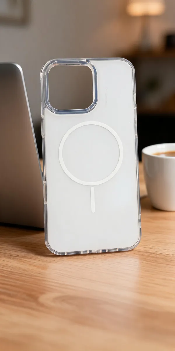 White_Magnetic_Ring_Phone_Case_For_Iphone_14_Pro_Max