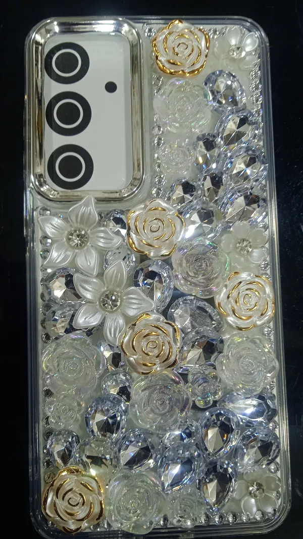 Sia_Transparent_Floral_Crystal_Embellished_Phone_Case_For_Samsung_S24_Fe