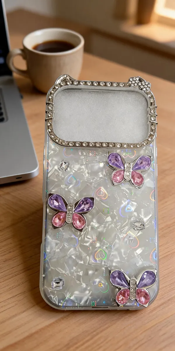 Clear_Butterfly_Rhinestone_Phone_Case_For_Iphone_17_Pro
