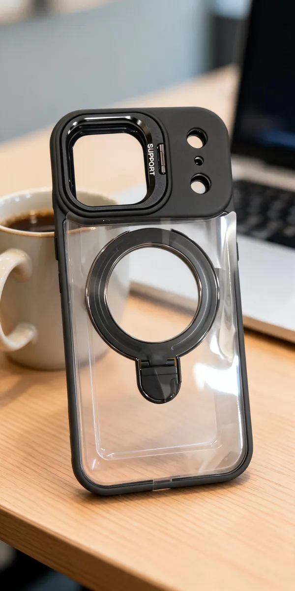 Sia_Black_Transparent_Ring_Holder_Phone_Case_For_Iphone_17_Pro