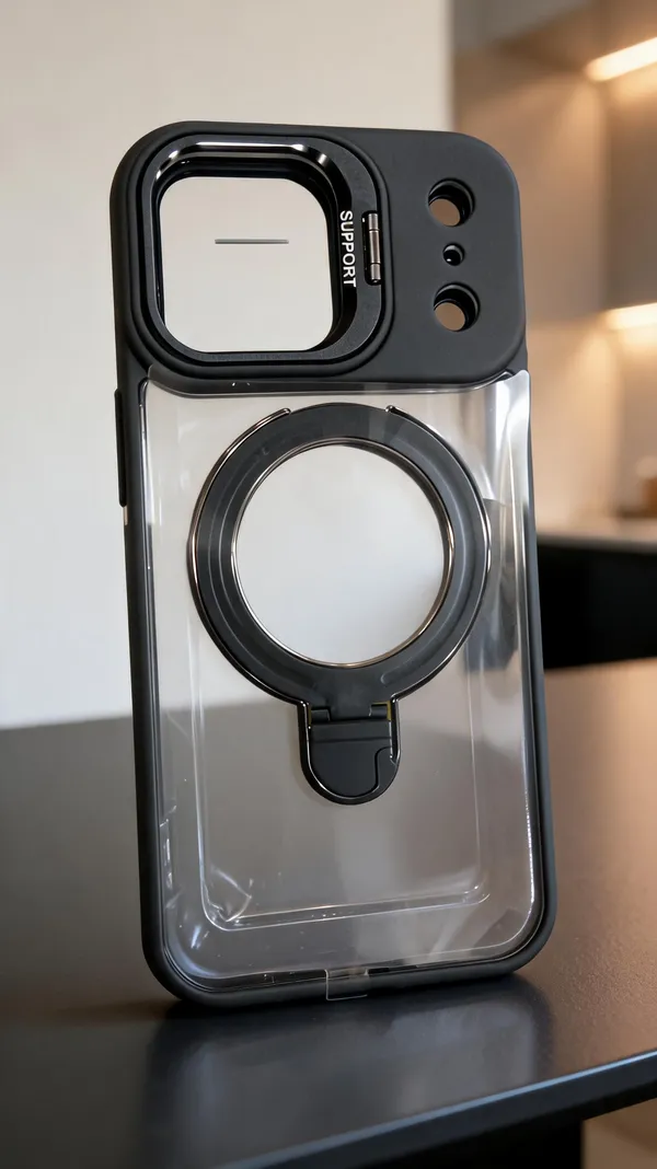 Sia_Black_Transparent_Ring_Holder_Phone_Case_For_Iphone_17_Pro
